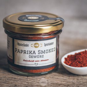 Glas Paprika smoked Gewürz von der Münsterländer Speisekammer