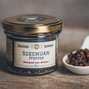 20 Gramm Glas Szechuan-Pfeffer von der Münsterländer Speisekammer